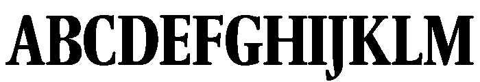 Leighton Condensed Bold Font UPPERCASE