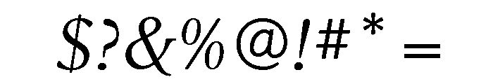Leighton Regular Italic Font OTHER CHARS