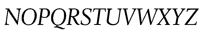 Leighton Regular Italic Font UPPERCASE