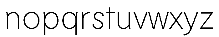 Lemur Extra Light Font LOWERCASE