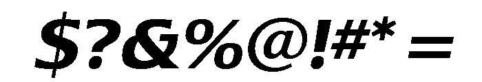 Lesmore Bold Italic Font OTHER CHARS