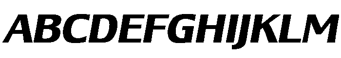 Lesmore Bold Italic Font UPPERCASE