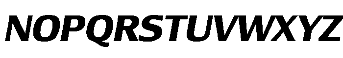 Lesmore Bold Italic Font UPPERCASE