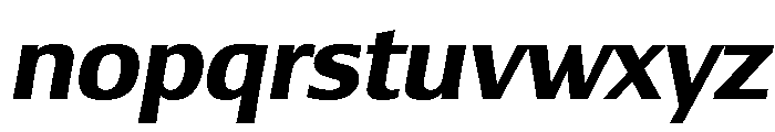 Lesmore Bold Italic Font LOWERCASE