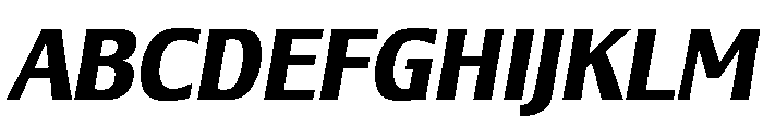 Lesmore Condensed Bold Italic Font UPPERCASE
