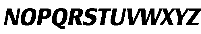Lesmore Condensed Bold Italic Font UPPERCASE
