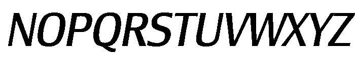 Lesmore Condensed Book Italic Font UPPERCASE