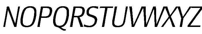 Lesmore Condensed Light Italic Font UPPERCASE