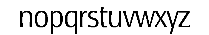 Lesmore Condensed Light Font LOWERCASE
