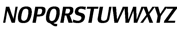 Lesmore Condensed Medium Italic Font UPPERCASE