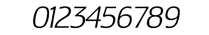 Lesmore Light Italic Font OTHER CHARS