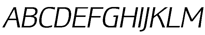 Lesmore Light Italic Font UPPERCASE