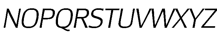 Lesmore Light Italic Font UPPERCASE