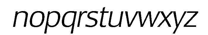 Lesmore Light Italic Font LOWERCASE