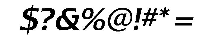 Lesmore Medium Italic Font OTHER CHARS