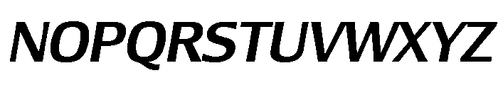 Lesmore Medium Italic Font UPPERCASE