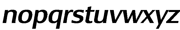Lesmore Medium Italic Font LOWERCASE