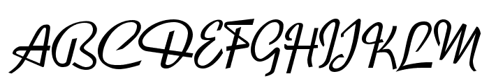 LFclipped Font UPPERCASE