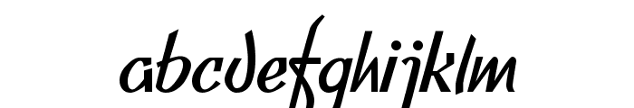 LFclipped Font LOWERCASE