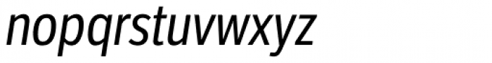 LFT Etica Condensed Italic Font LOWERCASE