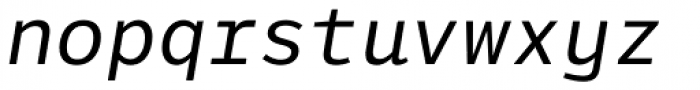 LFT Etica Mono Regular Italic Font LOWERCASE