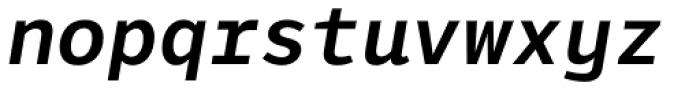 LFT Etica Mono Semibold Italic Font LOWERCASE