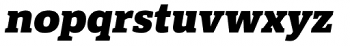 LFT Etica Sheriff ExtraBold Italic Font LOWERCASE