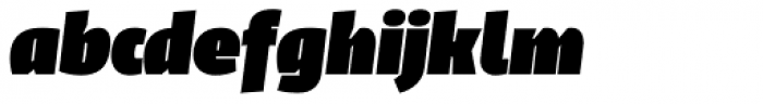 LFT Iro Sans Display Heavy Italic Font LOWERCASE
