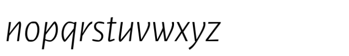 LFT Iro Sans Light Italic Font LOWERCASE