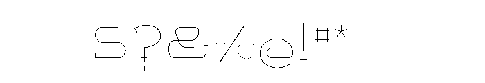 LGFBELTERDISCOS-ExtraLight Font OTHER CHARS