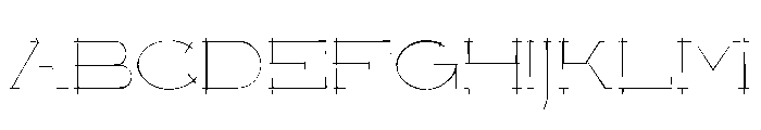 LGFBELTERVINILOS-Ultralight Font UPPERCASE