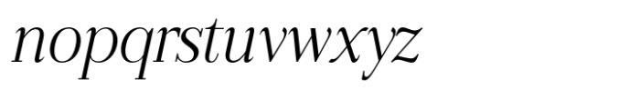LGSH Davit Light Italic Font LOWERCASE