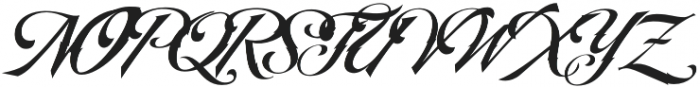 LHF BlackRose Script Regular otf (900) Font UPPERCASE