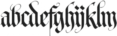 LHF Tributary Regular Regular otf (400) Font LOWERCASE