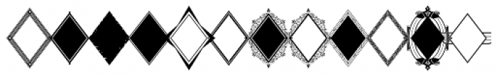 LHF Monogram Diamond Borders Font UPPERCASE