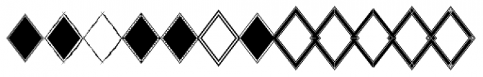 LHF Monogram Diamond Borders Font LOWERCASE