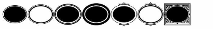 LHF Monogram Oval Frames Font UPPERCASE