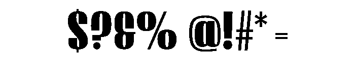 Lini Extra Bold Font OTHER CHARS