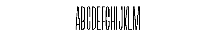 Lini Thin Font UPPERCASE