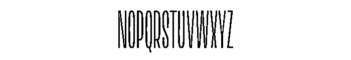 Lini Thin Font UPPERCASE