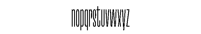 Lini Thin Font LOWERCASE