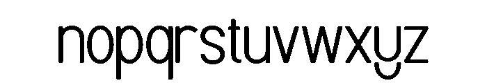 LINOVA-Regular Font LOWERCASE