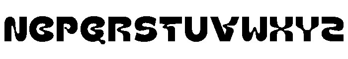 LIQUDE-Regular Font UPPERCASE