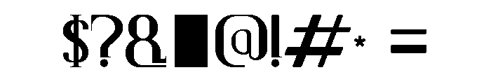 LiDia ForMal Serif Regular Font OTHER CHARS
