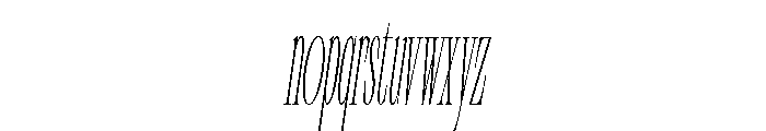 Libertalios Oblique Font LOWERCASE