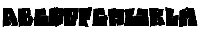 Lican Boxy Font UPPERCASE