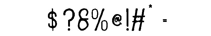 LidomnaRegular Font OTHER CHARS