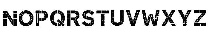 Ligature_heavy Regular Font UPPERCASE