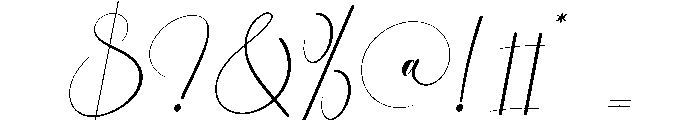 Ligature Font OTHER CHARS