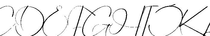 Ligature Font UPPERCASE